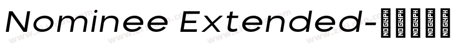 Nominee Extended字体转换